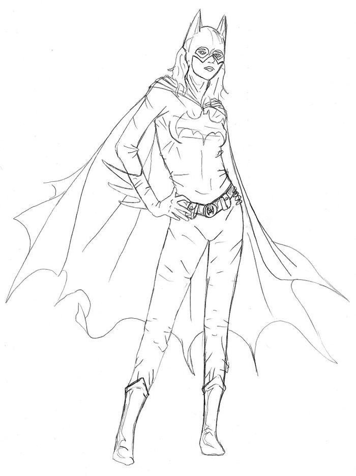 Printable Batgirl Coloring Pages