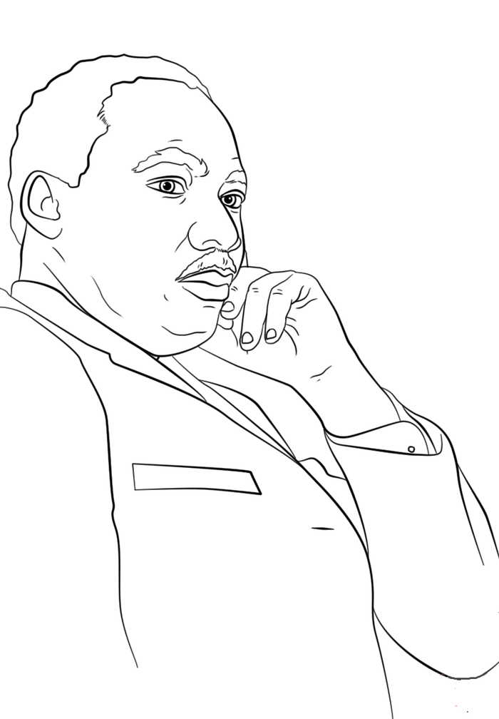 Printable Martin Luther King Jr Coloring Pages