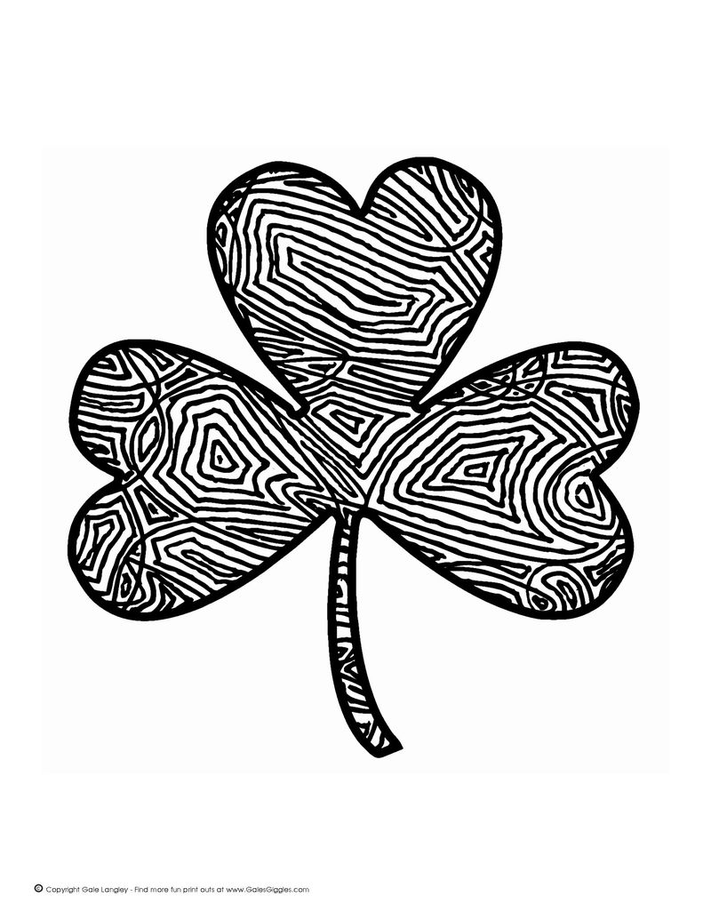 Shamrock Coloring Page Preschool