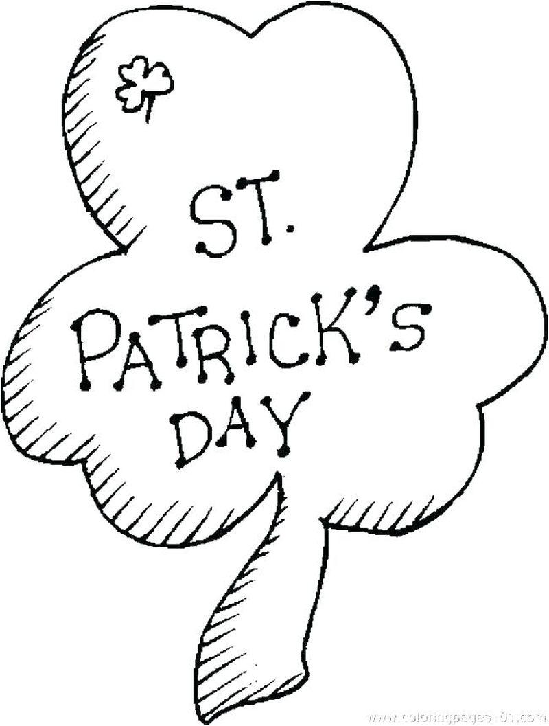 Shamrock Coloring Page Printable