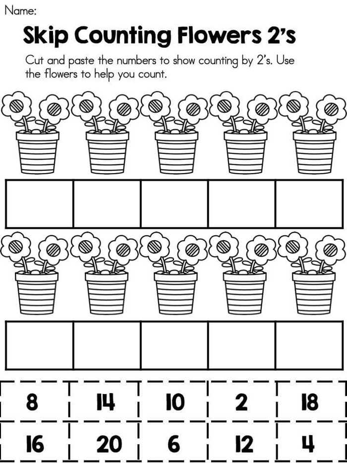 Skip Counting Math Worksheets