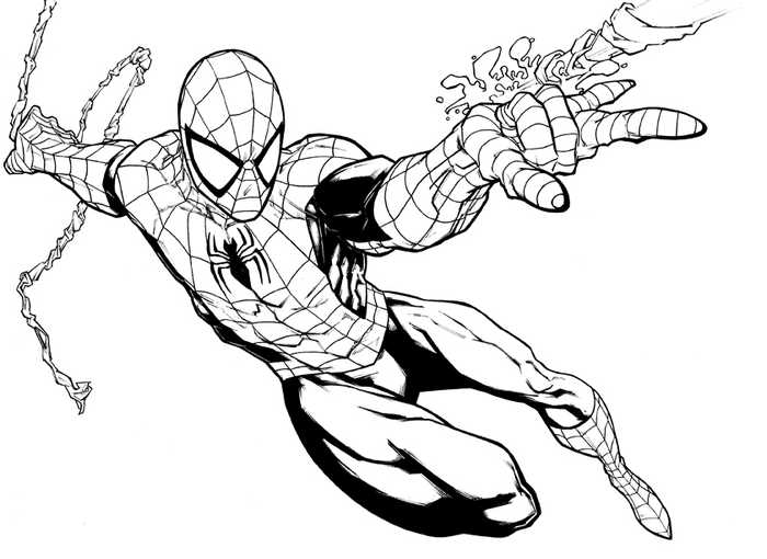 Spiderman Avengers Coloring Pages