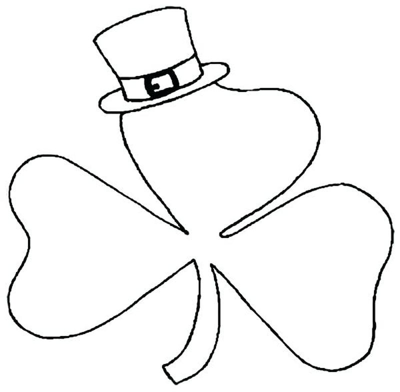 St Patricks Day Shamrock Coloring Page