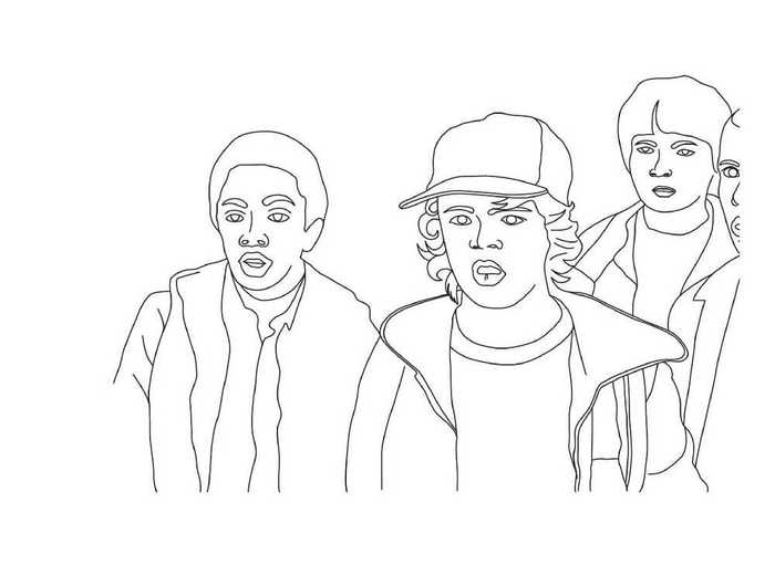 Stranger Things Coloring Pages