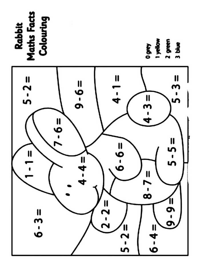 Subtraction Color By Number Subtraction Worksheet