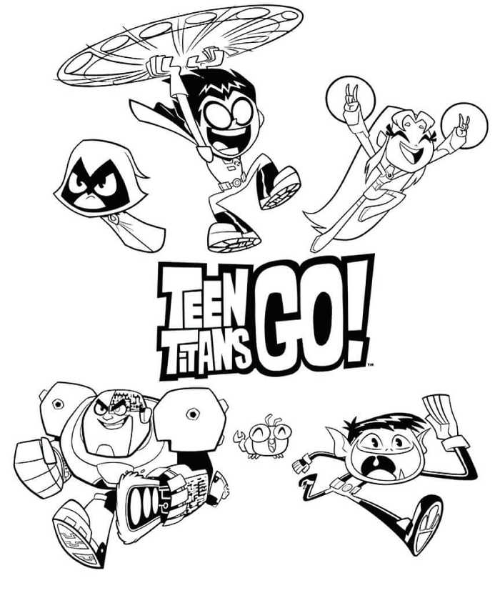 Teen Titans Go Coloring Pages