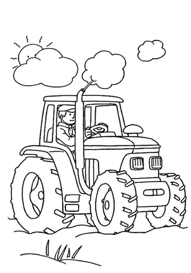 Tractor Coloring Pages For Toddlers