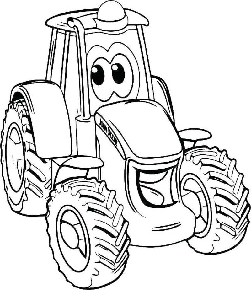 Tractor Printable Coloring Pages