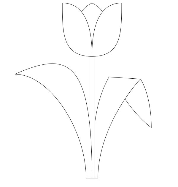 Tulip Coloring Page