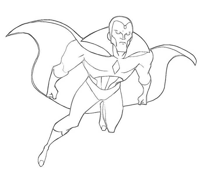 Vision Avengers Coloring Pages