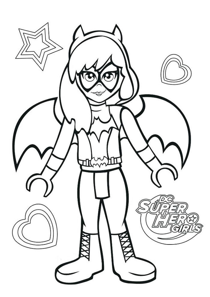 Young Justice Batgirl Coloring Pages