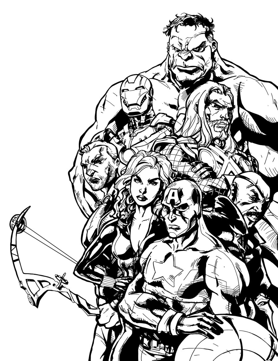 avengers coloring pages to print free