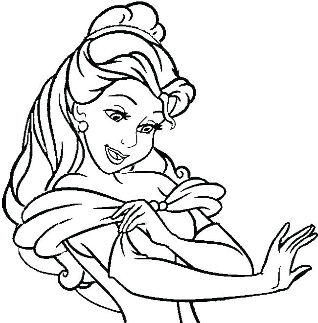 belle coloring pages pdf