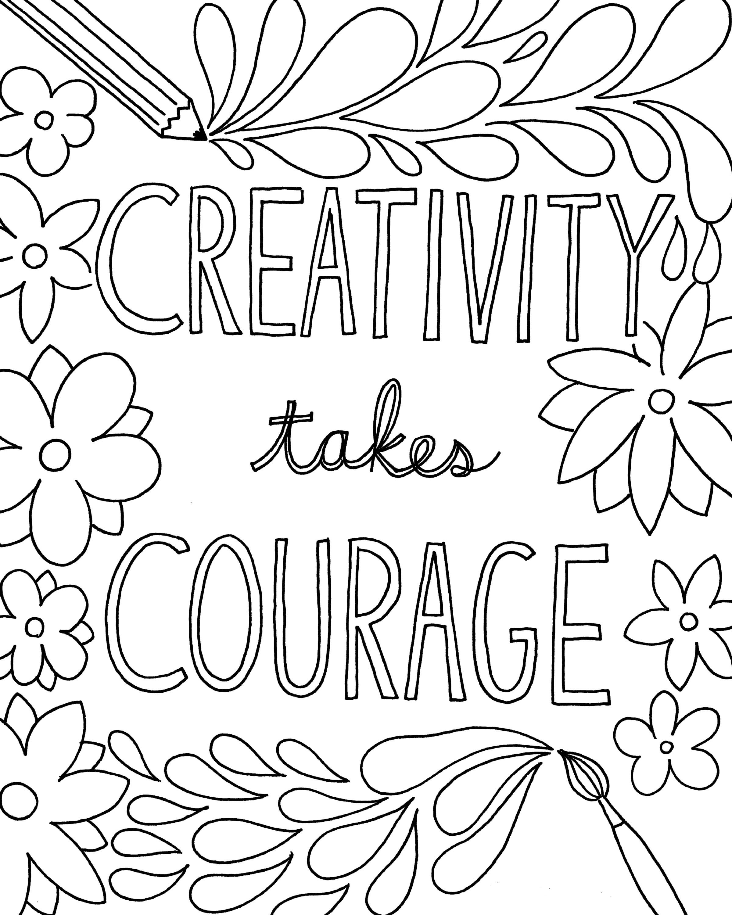 inspirational coloring pages