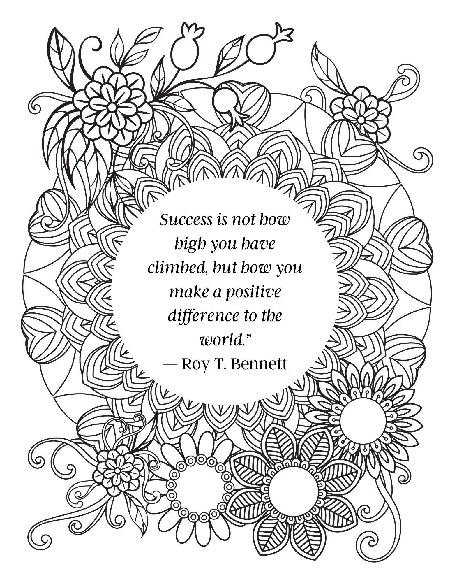 printable inspirational coloring pages