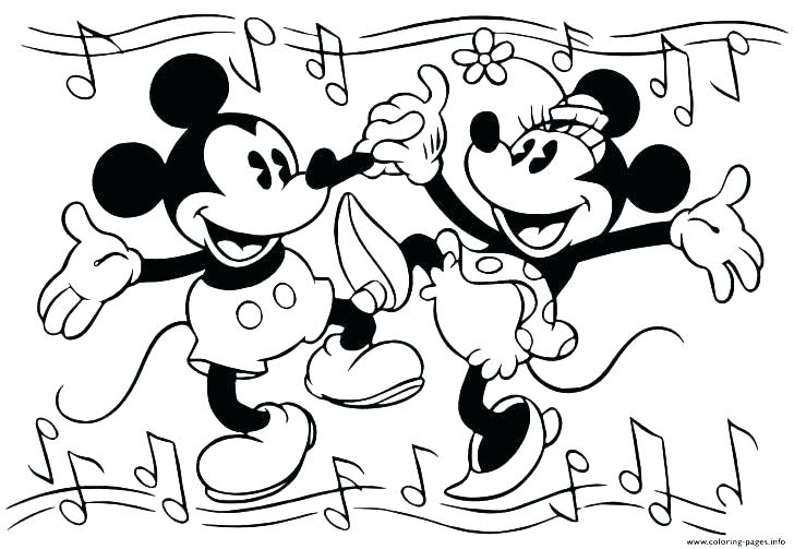 coloring pages of minnie mouse