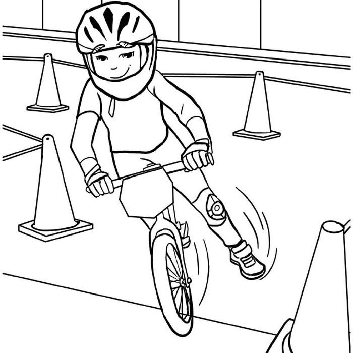 bmx bike coloring pages