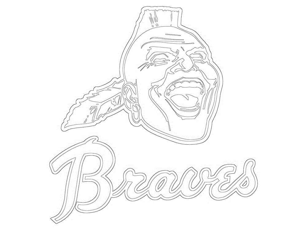 free atlanta braves coloring pages