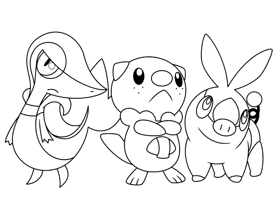 free printable oshawott coloring pages