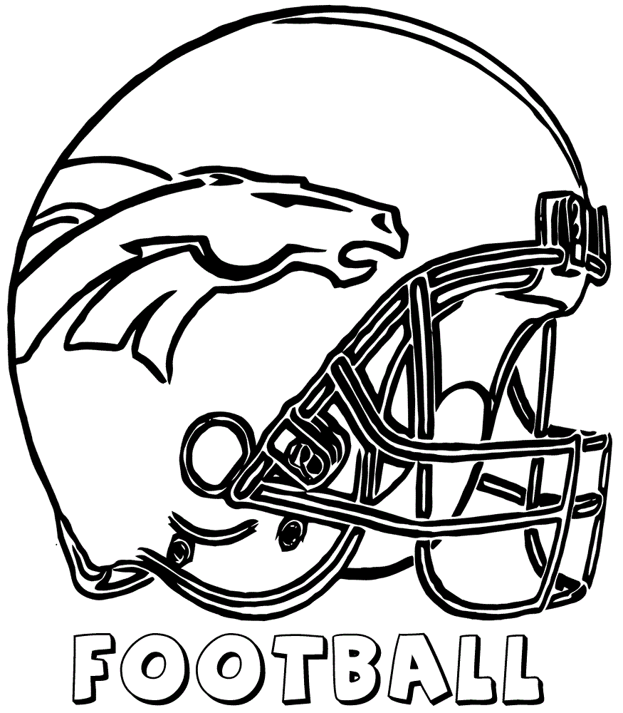 printable denver broncos coloring pages