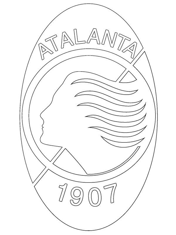 atalanta logo coloring pages