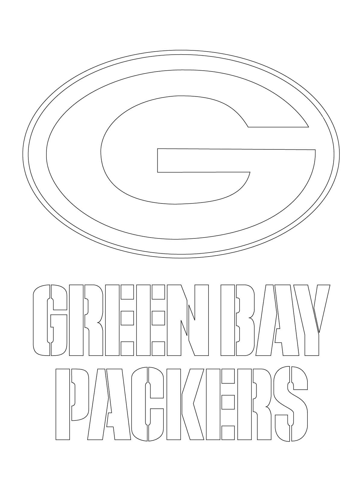 free green bay packers coloring pages