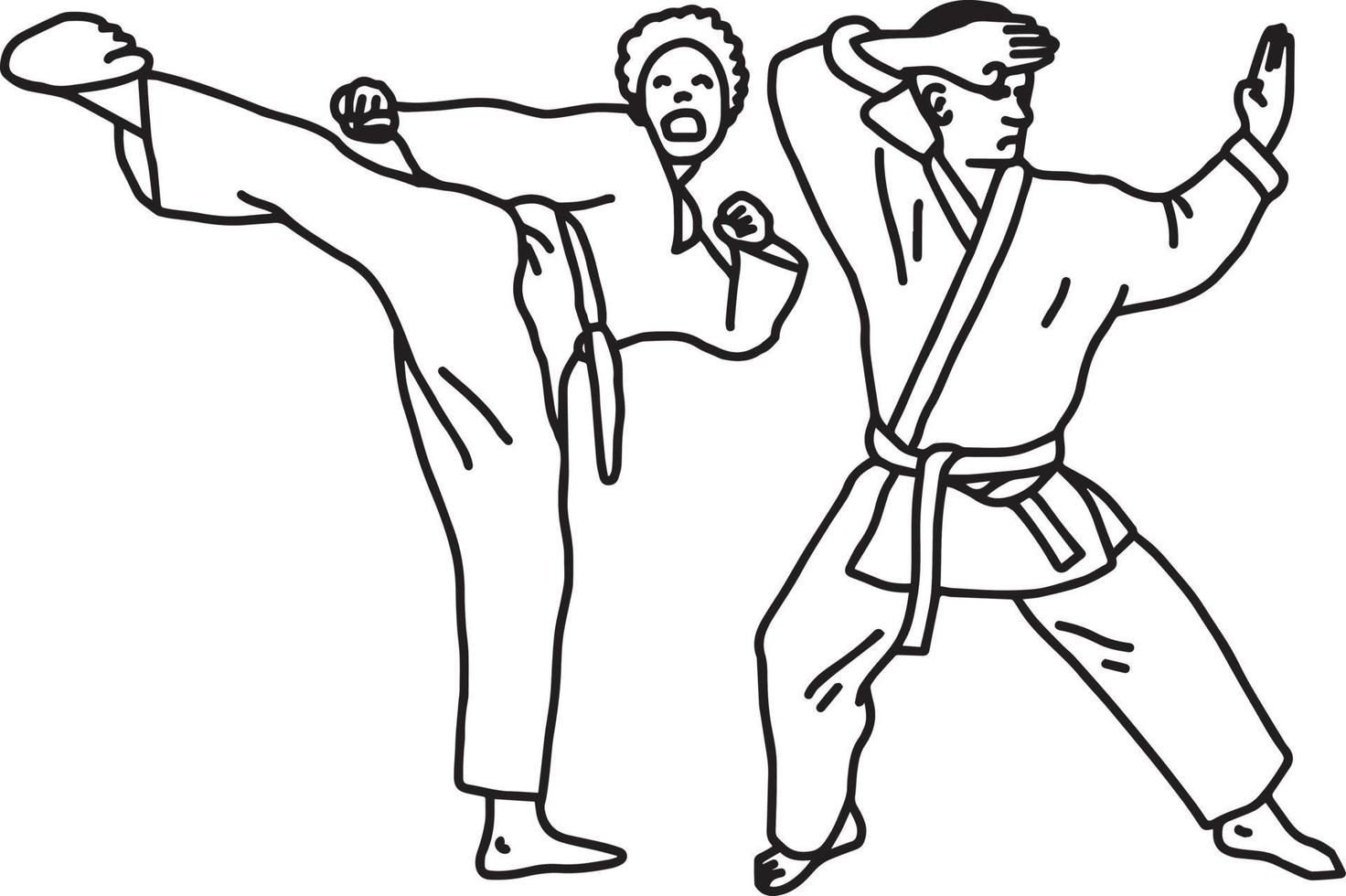 free printable taekwondo coloring pages