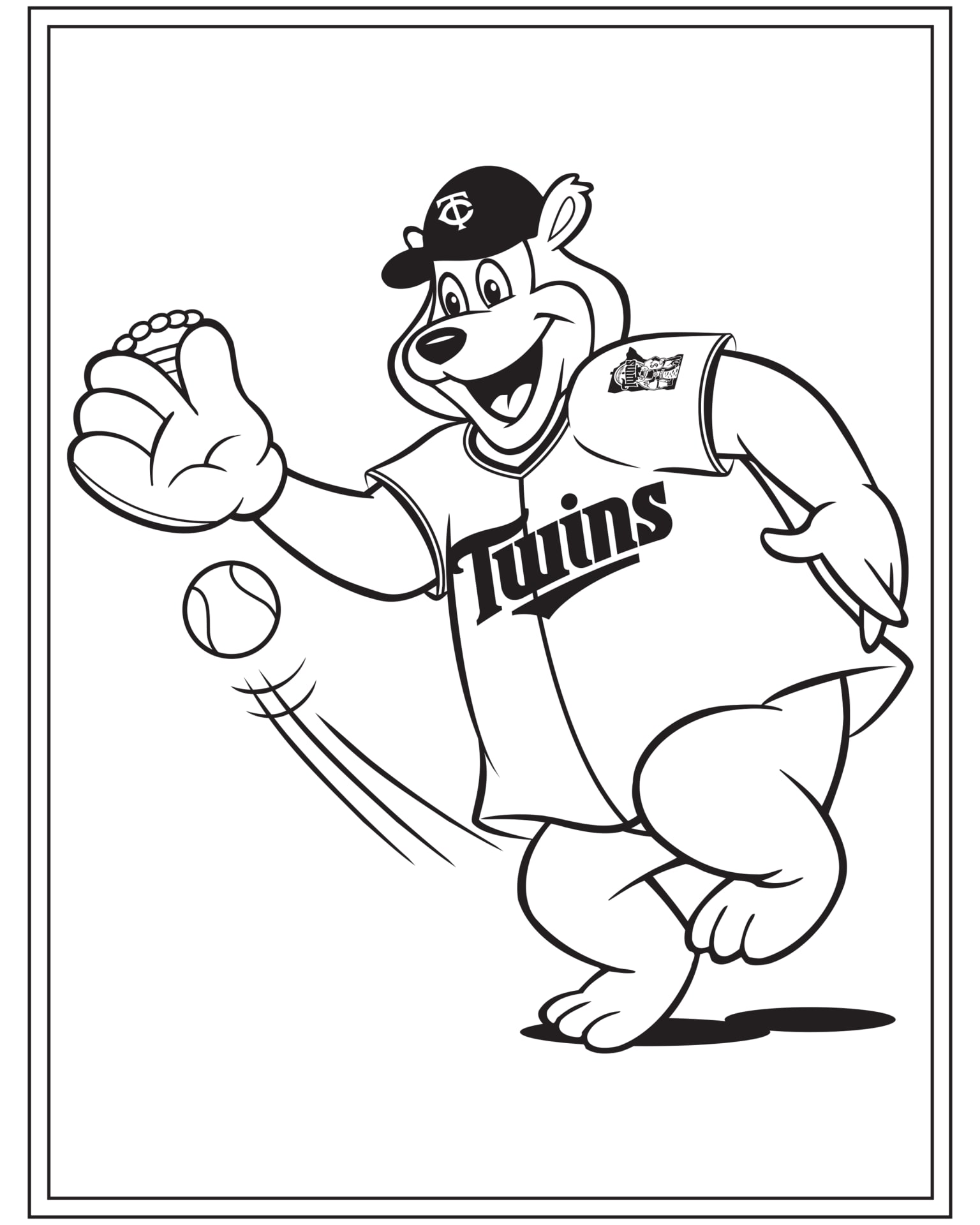 minnesota twins mascot coloring pages