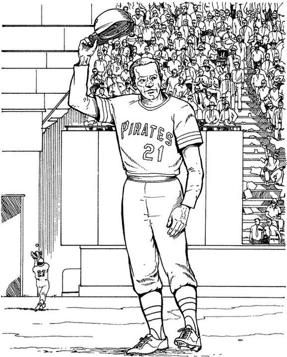 pittsburgh pirates player coloring pages