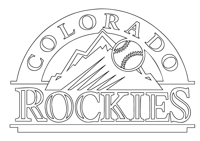 printable colorado rockies coloring pages