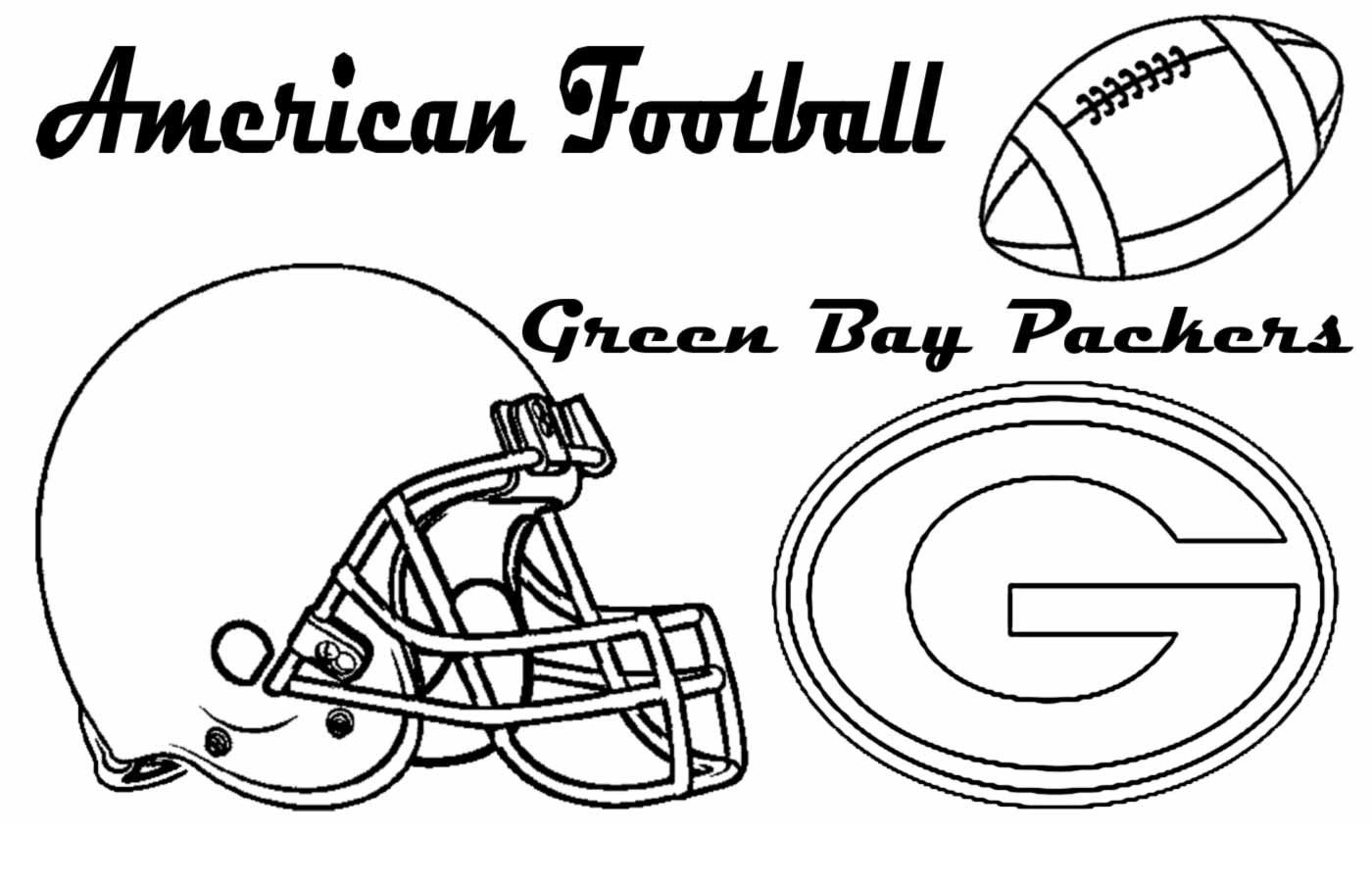 printable green bay packers coloring pages