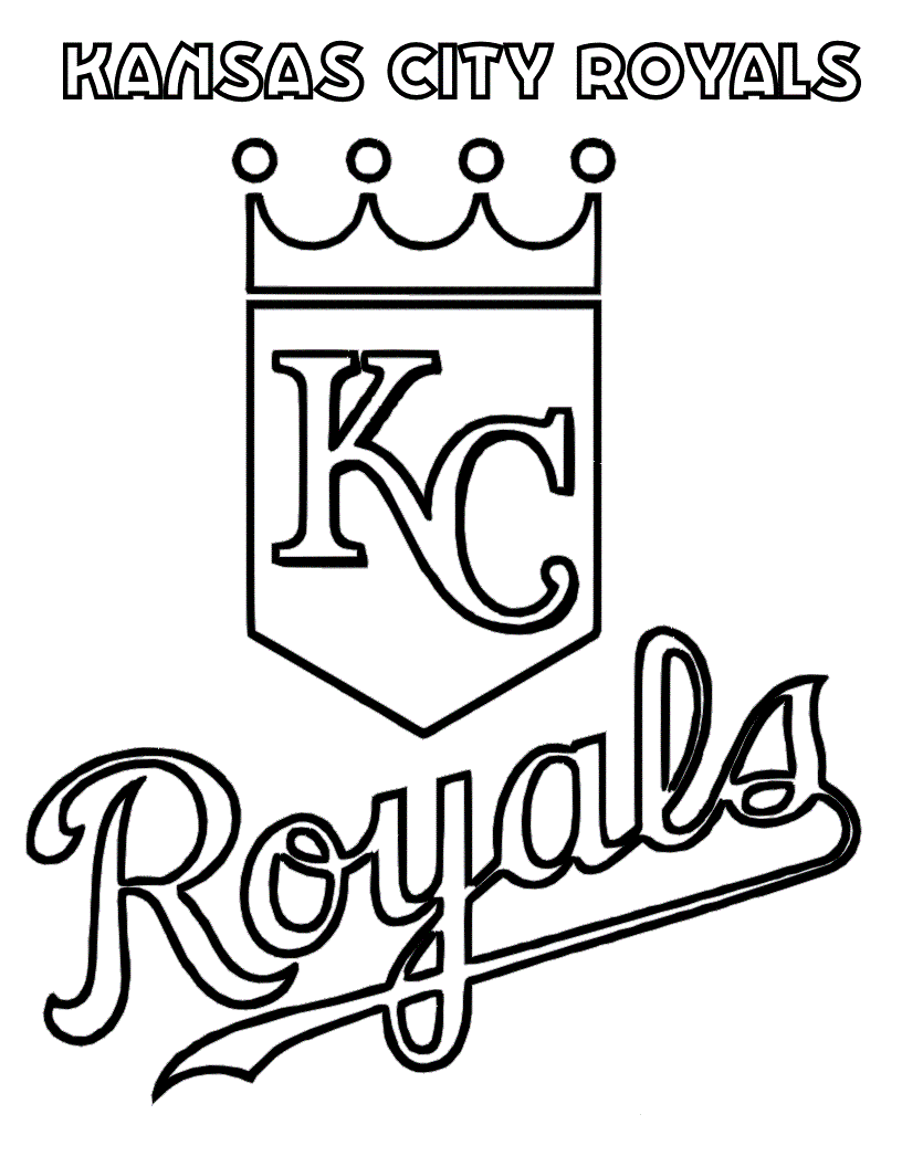 printable kansas city royals coloring pages