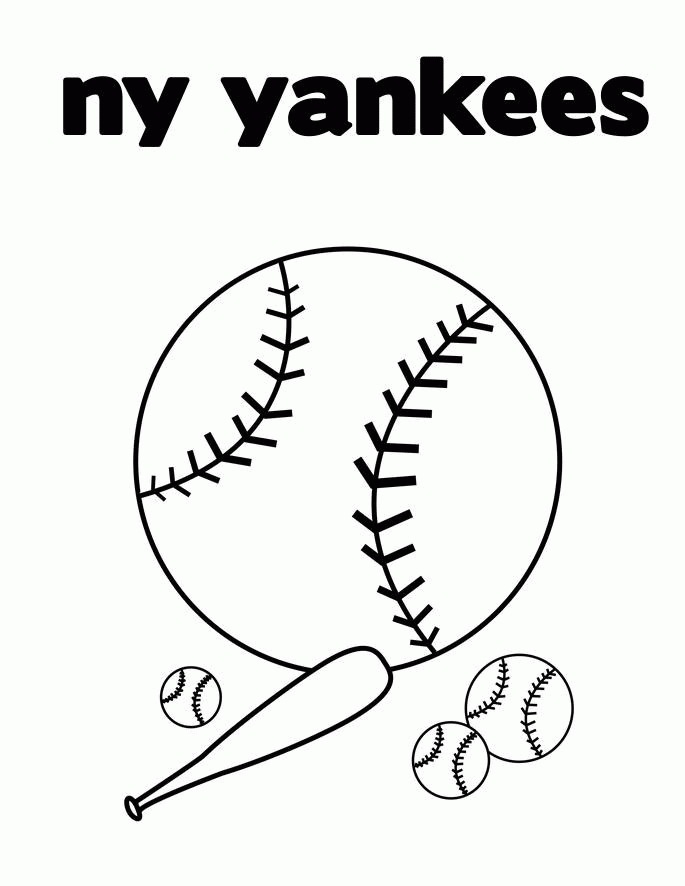 printable new york yankees coloring pages