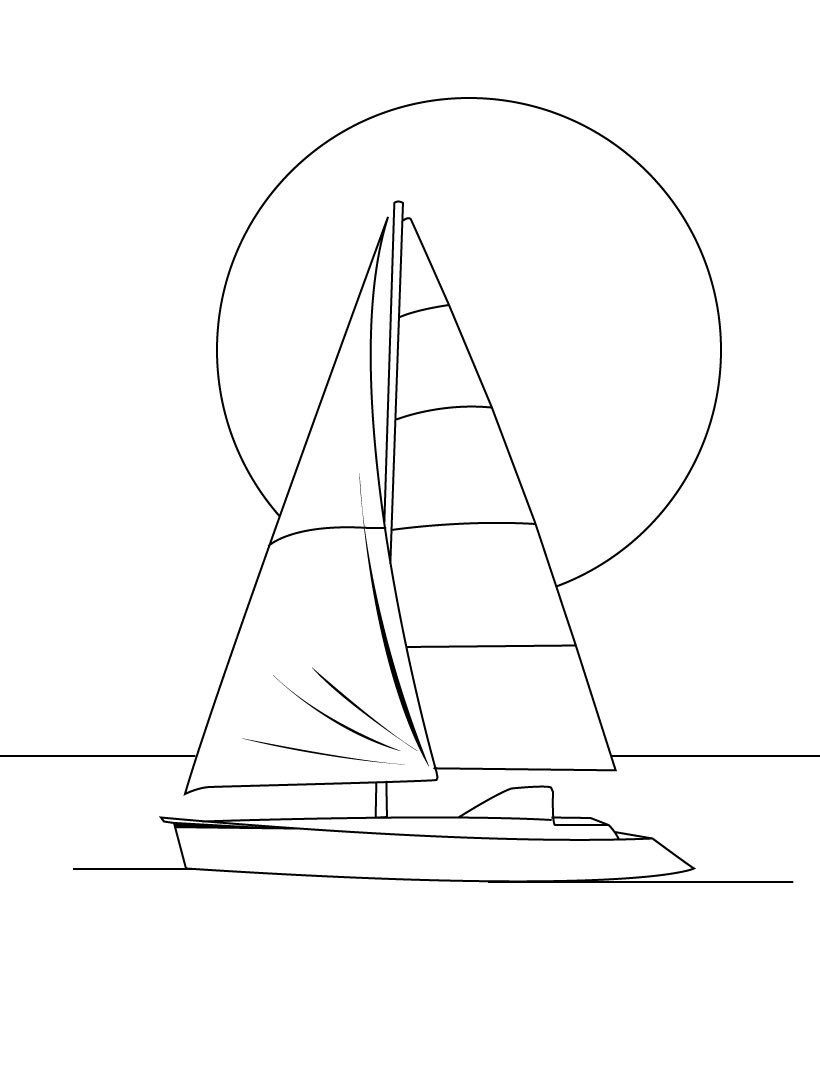 sailing ships coloring pages