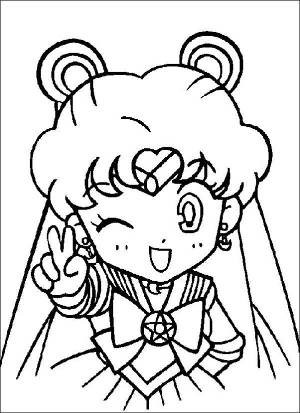 cute anime girl coloring pages