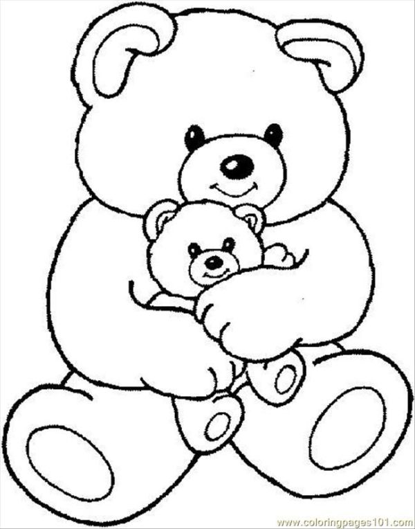 cute bear coloring pages