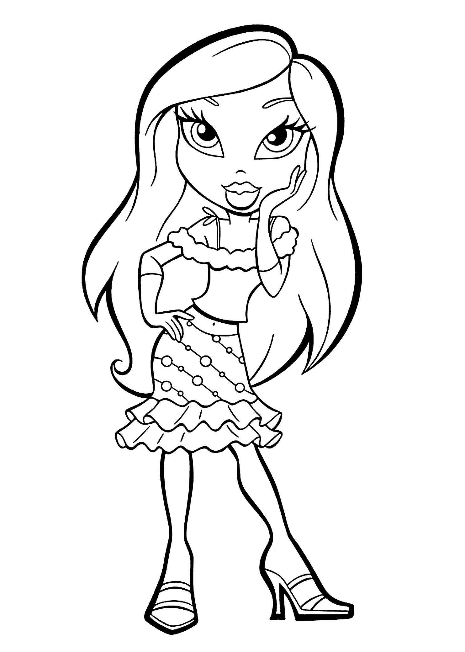 bratz coloring pages