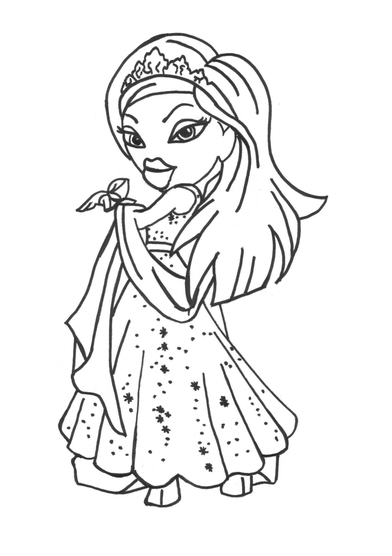 coloring pages bratz