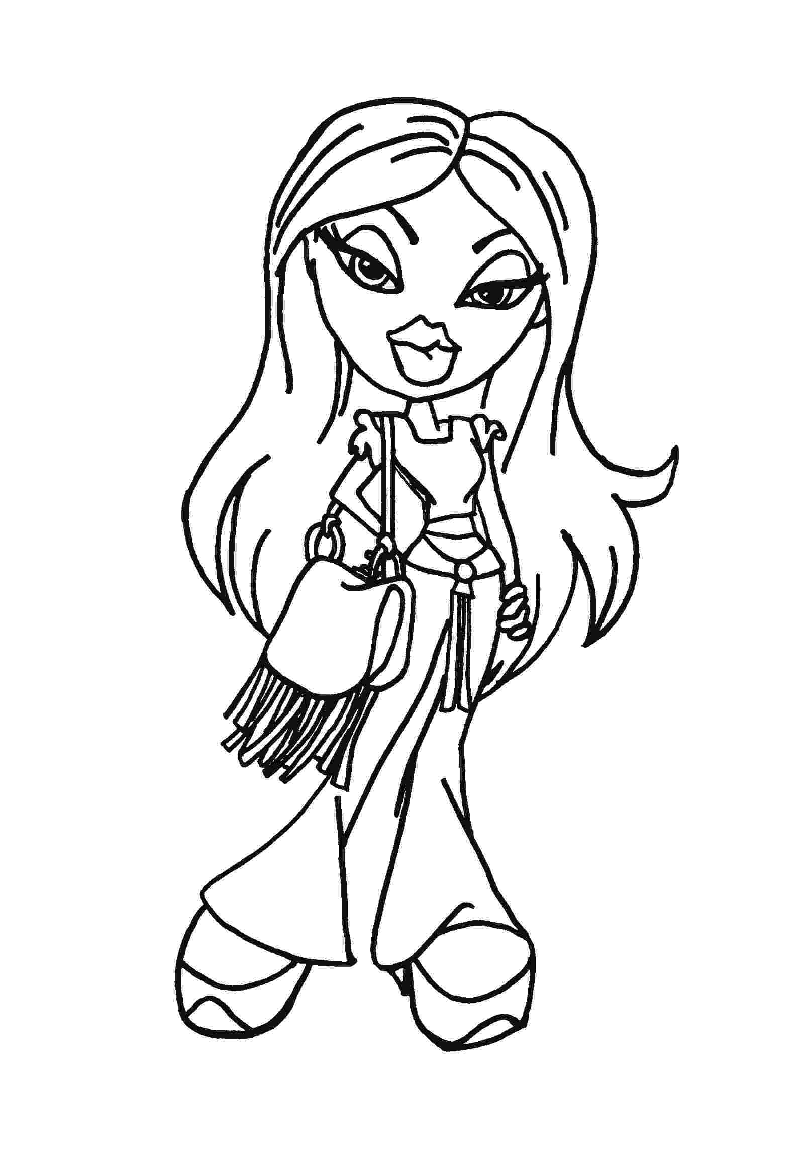 coloring pages of bratz