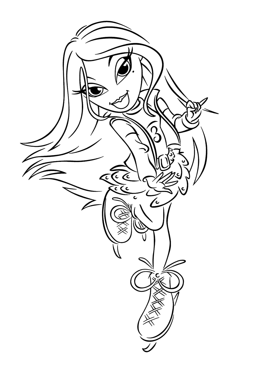 free bratz coloring pages