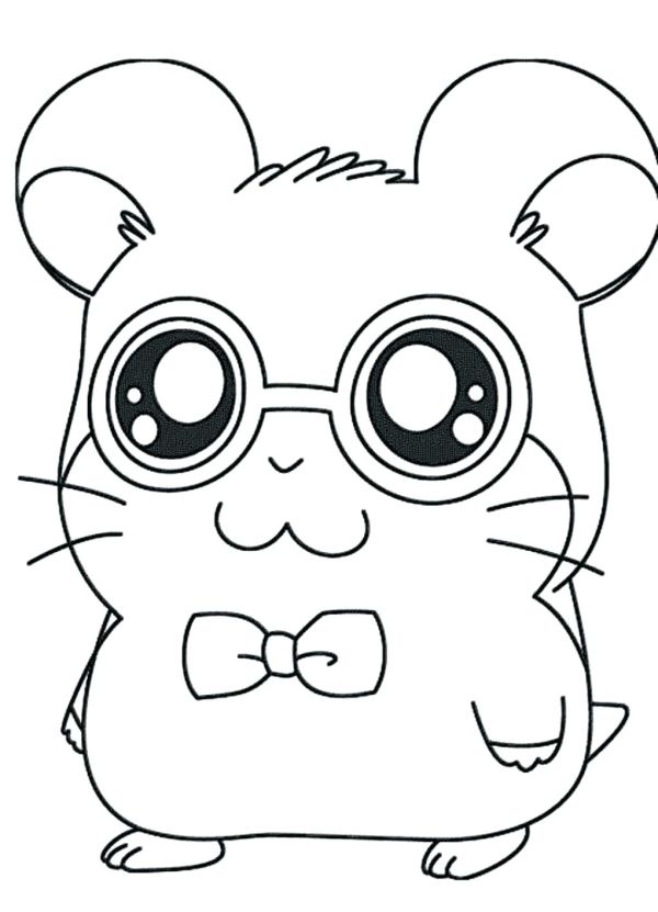 cute hamster coloring pages