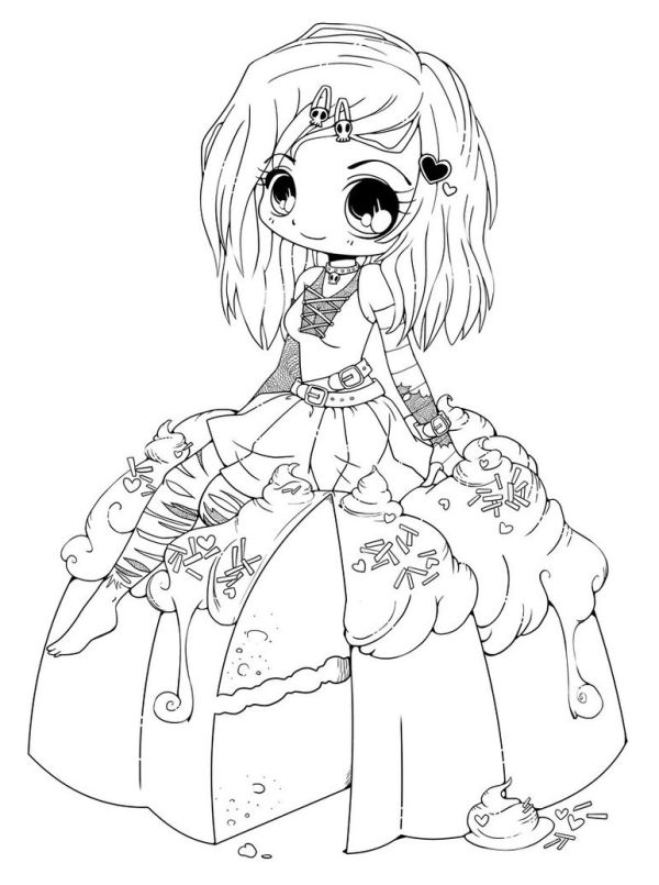 cute kawaii coloring pages