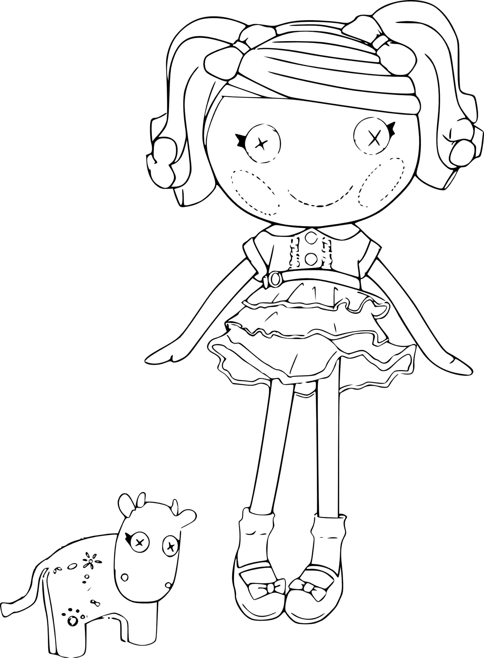 free lalaloopsy coloring pages print