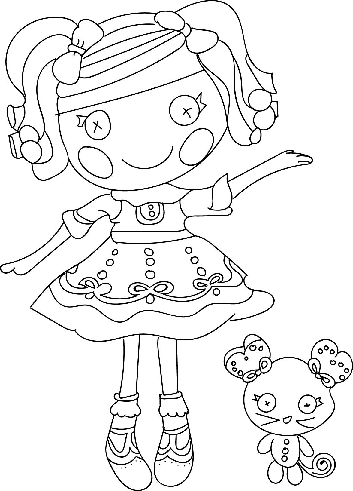 free lalaloopsy coloring pages