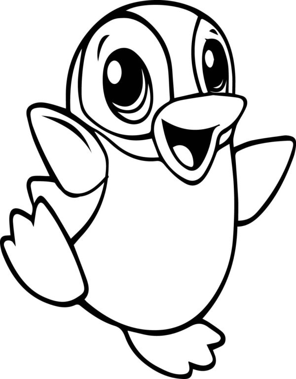 cute penguin coloring pages