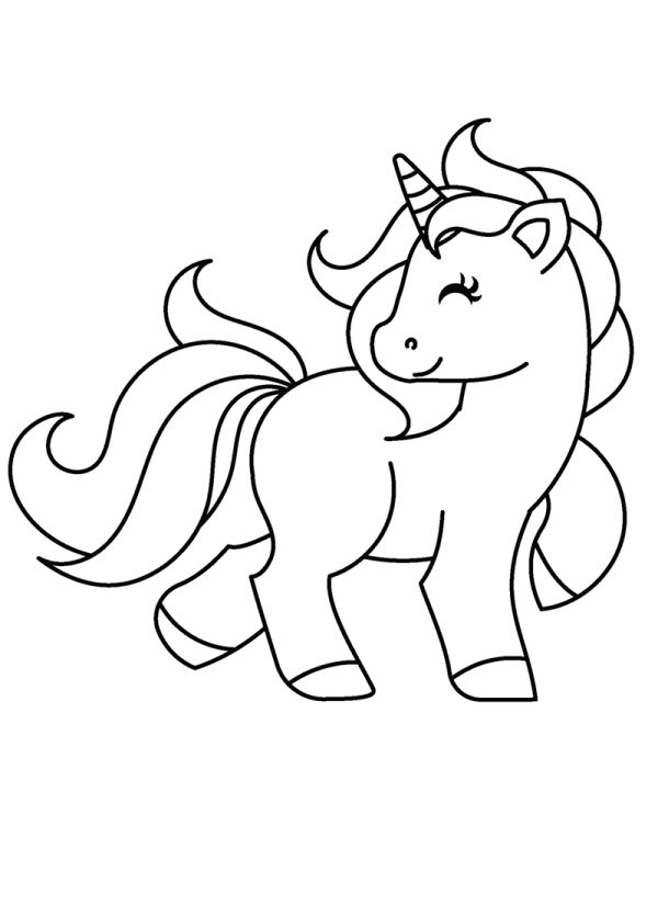 cute unicorn coloring pages