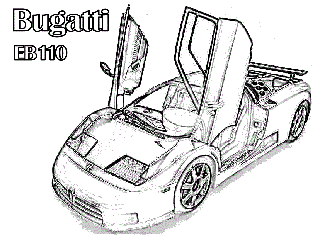 bugatti chiron coloring pages no color