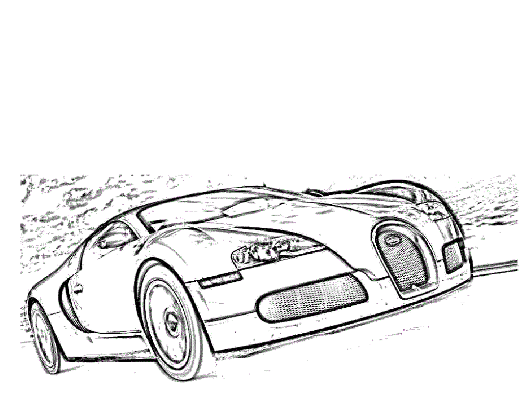 coloring pages bugatti