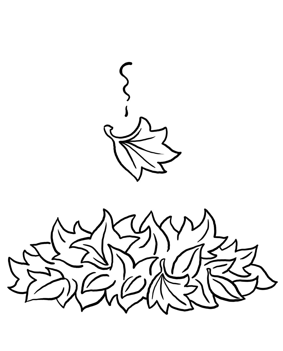 printable fall leaves coloring pages