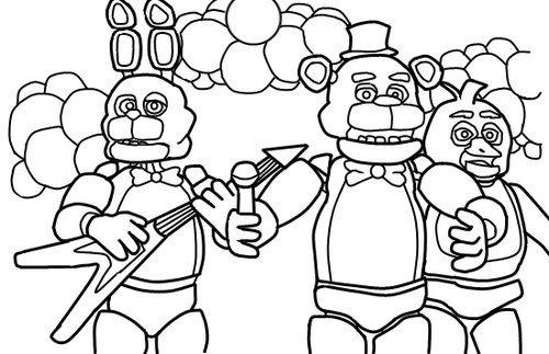 fnaf coloring pages foxy